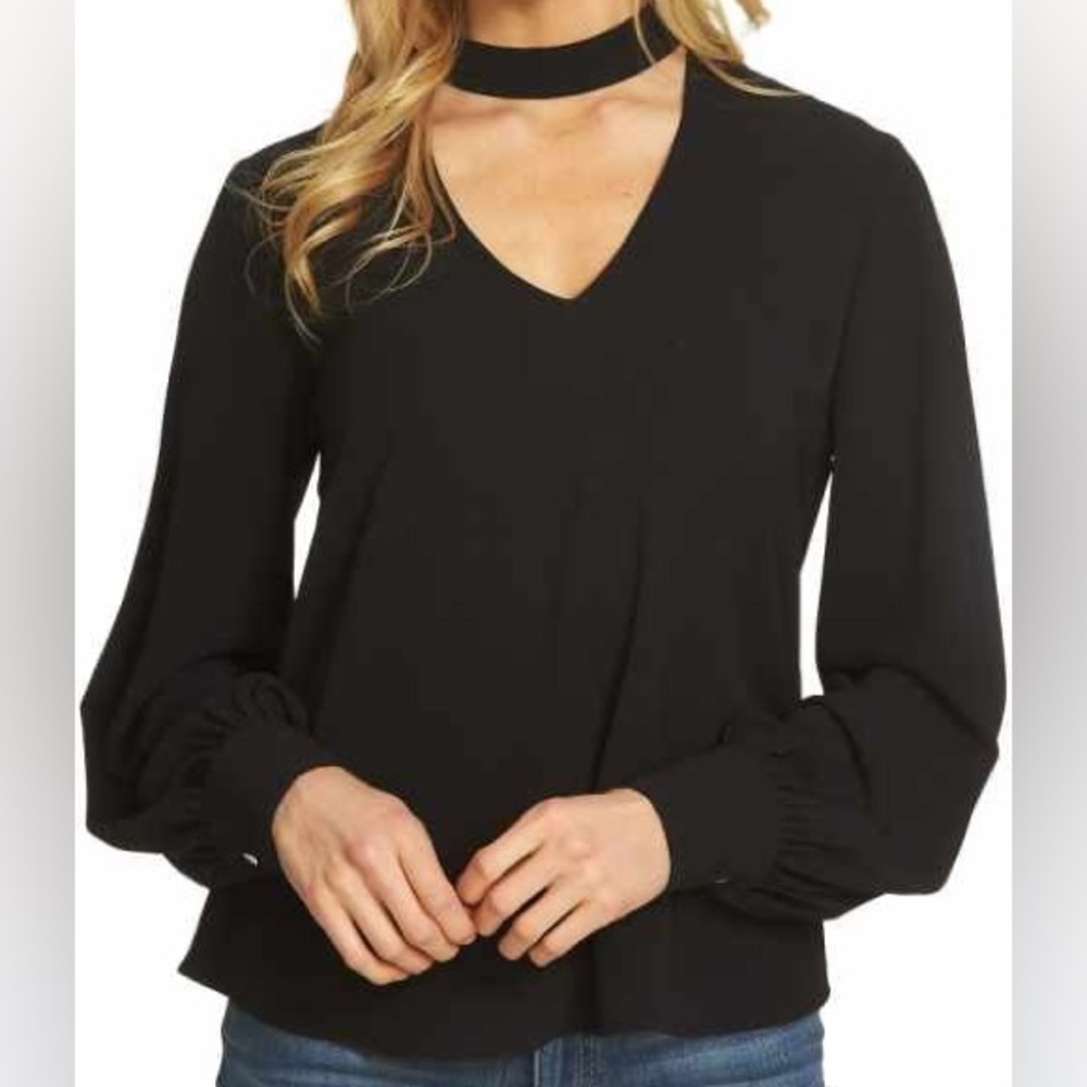 Small Black Leith Blouse Top